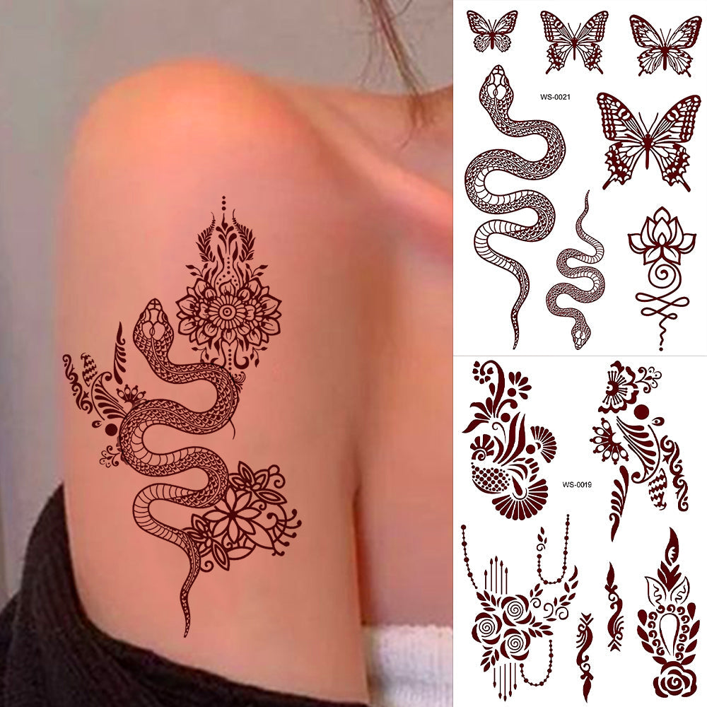 Waterproof Mehndi Stickers π¨