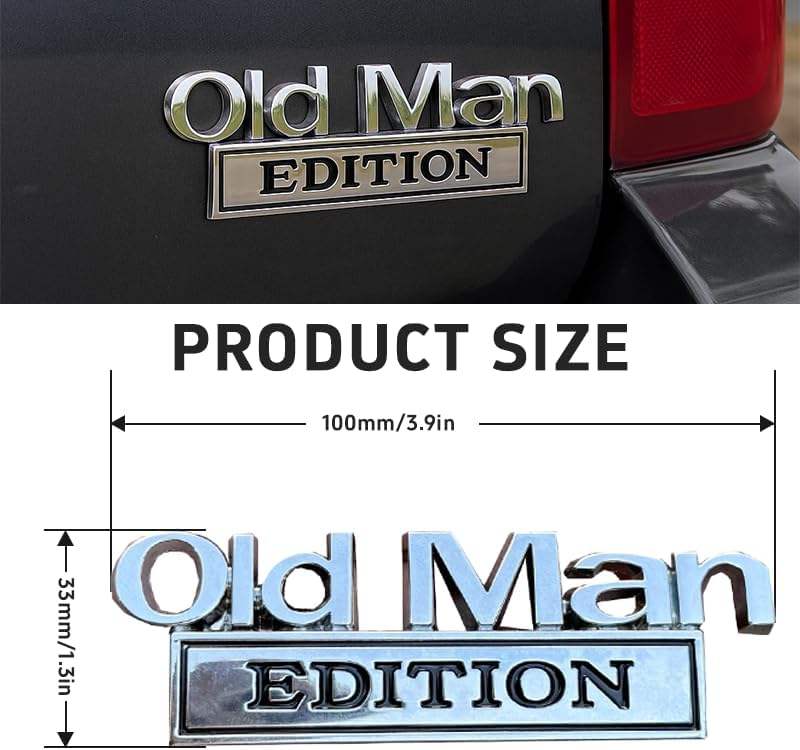 Old Man Edition Car Emblem ๐