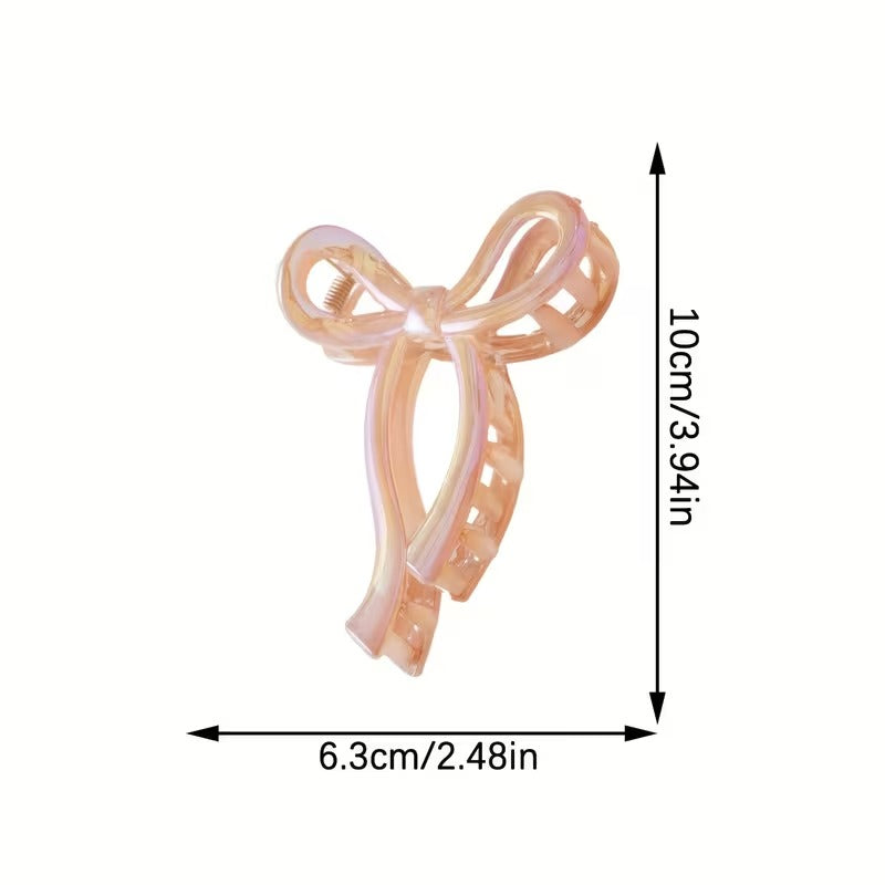 π Bow Hair Claw Clip