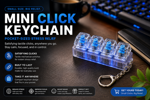 ClickCube Mechanical Keychain