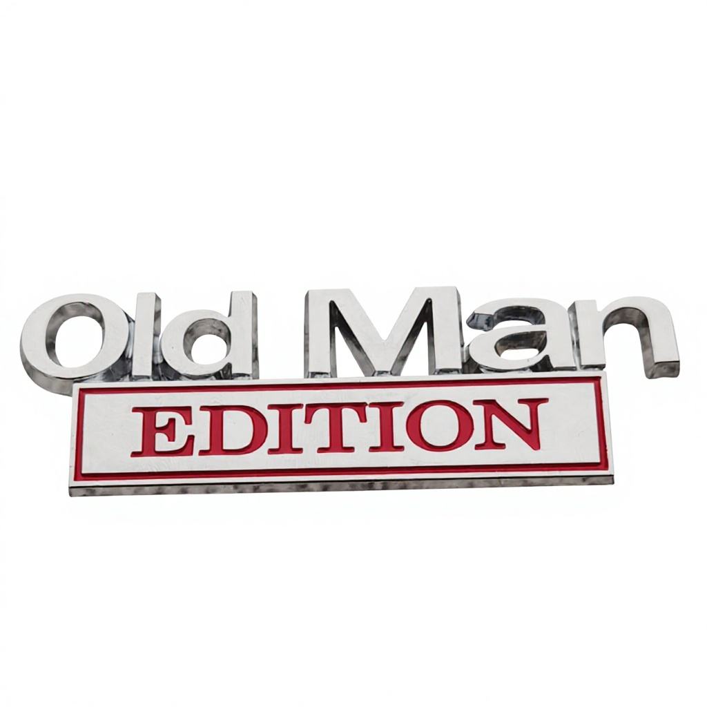 Old Man Edition Car Emblem 🚗