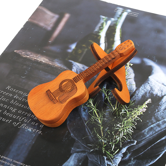 🎸 Mini Wooden Decorative Guitar Set 🌳