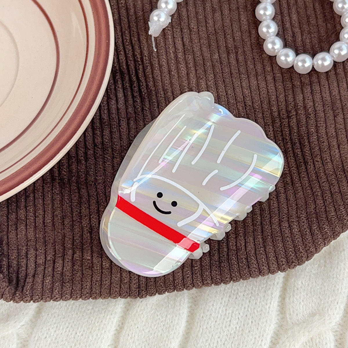 Personalized White Badminton Hairpin 🎀🏸✨