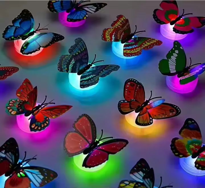🦋 3D Color-Changing Butterfly LED Wall Light
