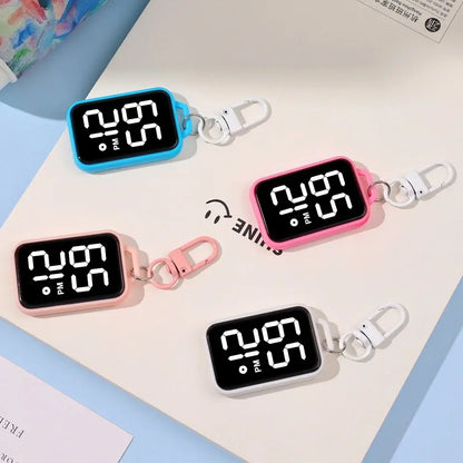 ⏰✨ Cute Mini LED Clock Keychain ✨🎀