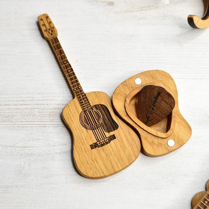 🎸 Mini Wooden Decorative Guitar Set 🌳