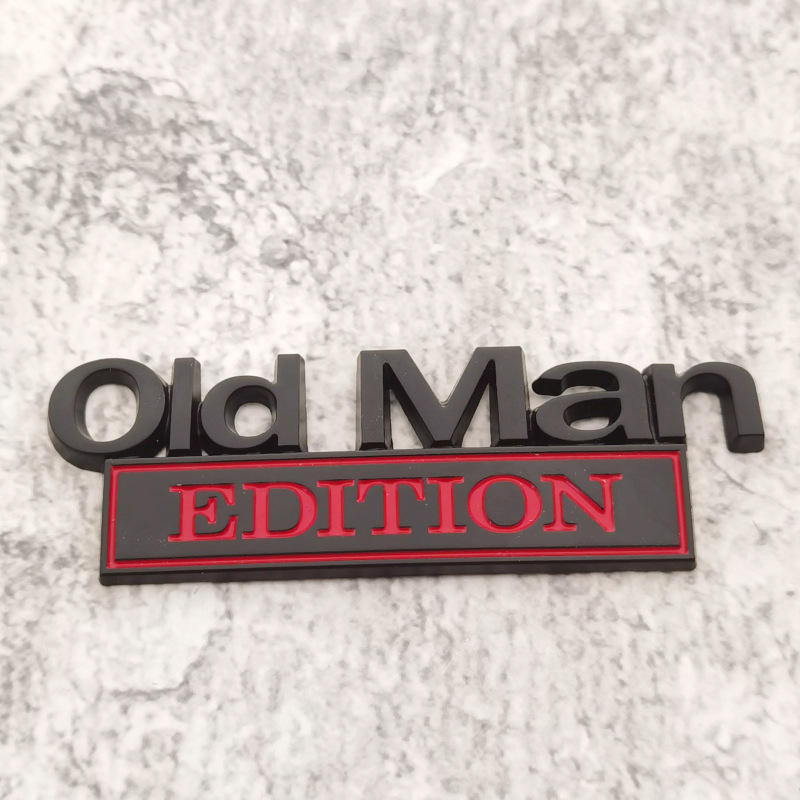 Old Man Edition Car Emblem 🚗